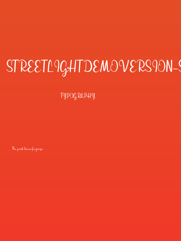 streetlightdemoversion-script Poster