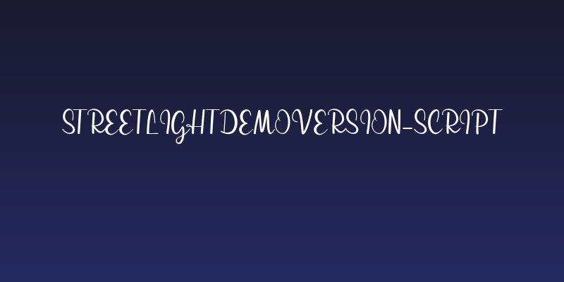 streetlightdemoversion-script Social Header