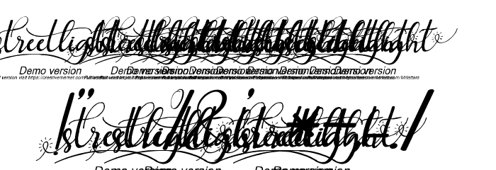 streetlightdemoversionitalic-sc Font OTHER CHARS