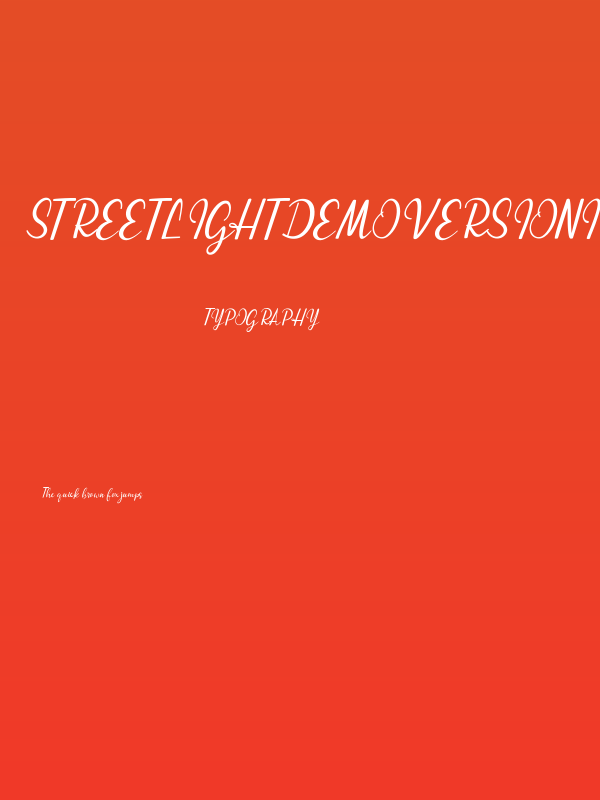 streetlightdemoversionitalic-sc Poster