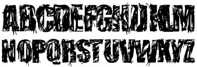 stressberat distort خط أحرف كبيرة