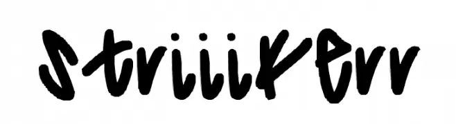 striiikerr  Descarca Fonturi Gratis
