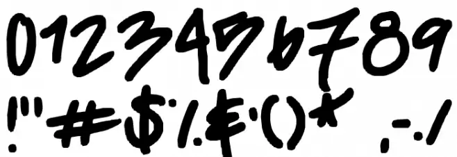 striiikerr Font OTHER CHARS