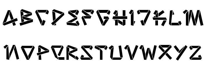 strip joint Font LOWERCASE