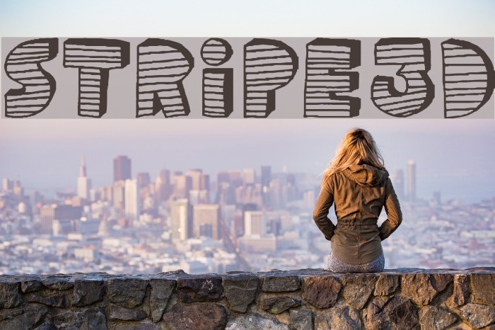 stripe3D Font examples