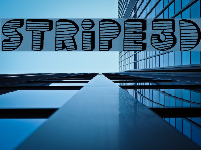 stripe3D Font examples