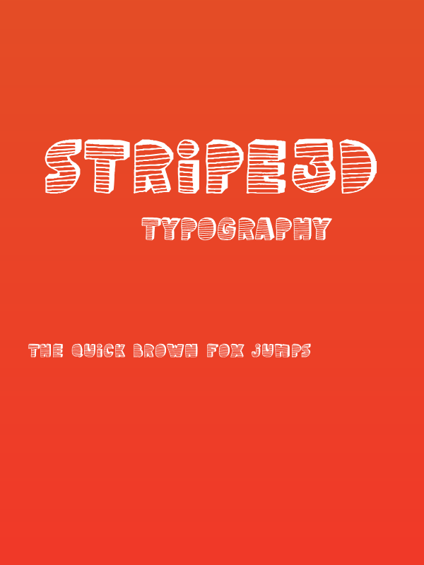 stripe3D Poster