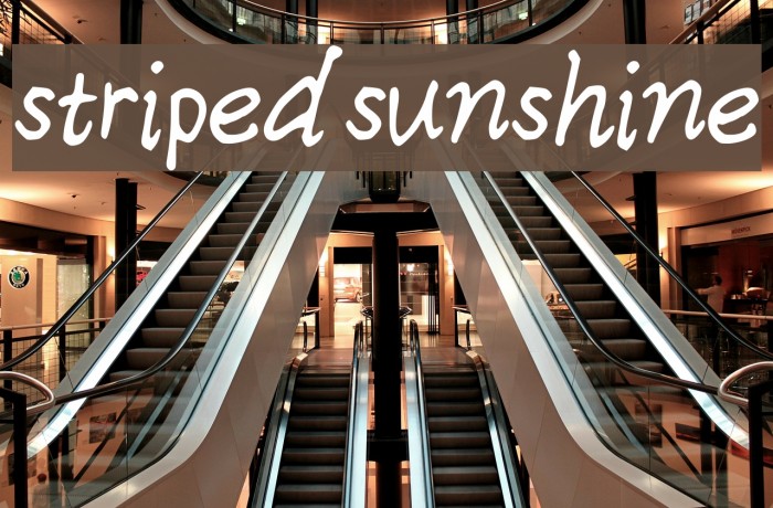 stripedsunshine Font examples