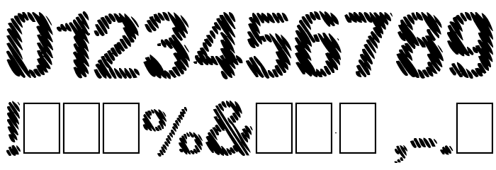 stripes Font OTHER CHARS