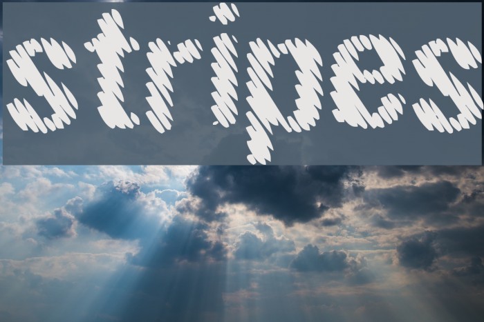 stripes Font examples
