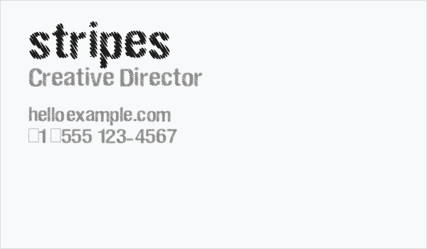 stripes Business Card