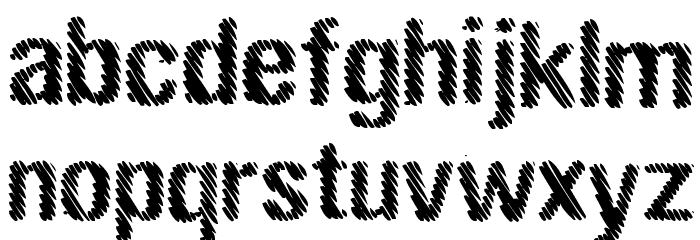 stripes Font LOWERCASE