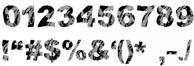 strippindirty Font Alte caractere