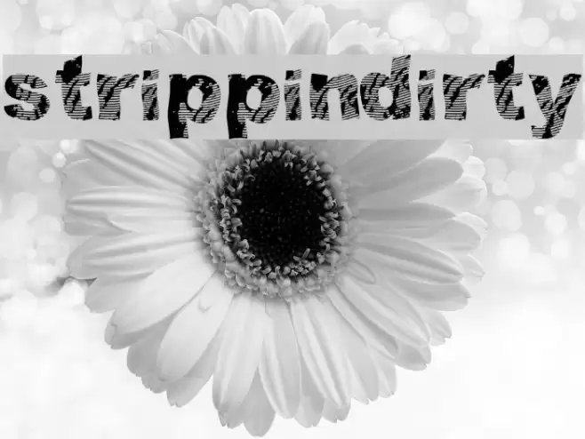 strippindirty Font examples
