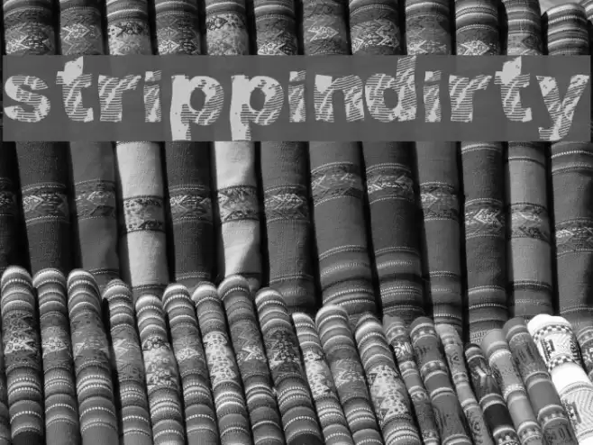 strippindirty Font examples