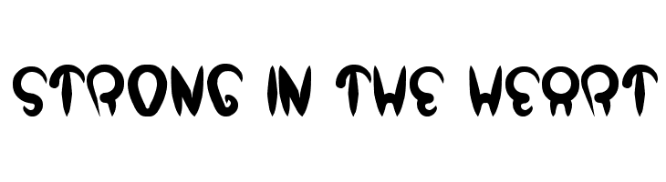 strong in the heart  Free Fonts Download