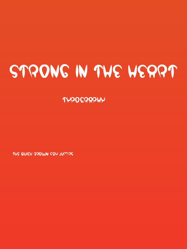 strong in the heart Poster