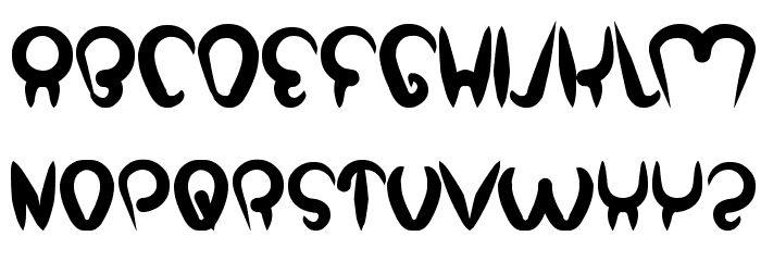 strong in the heart Font LOWERCASE