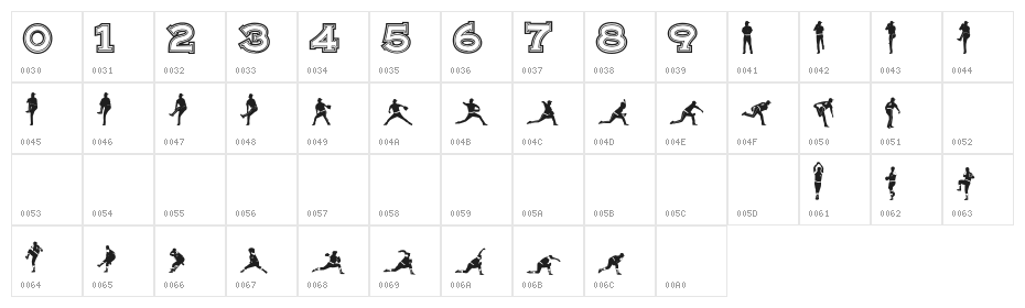 strong11x11 Character Map