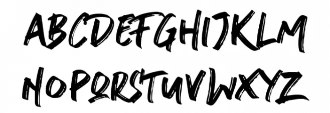 stronger Font Litere mari
