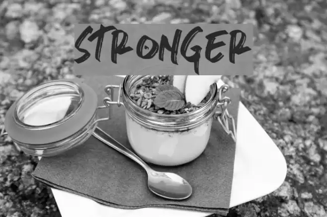 stronger Font examples