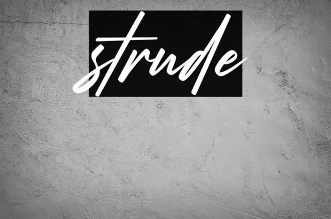 strude Font examples