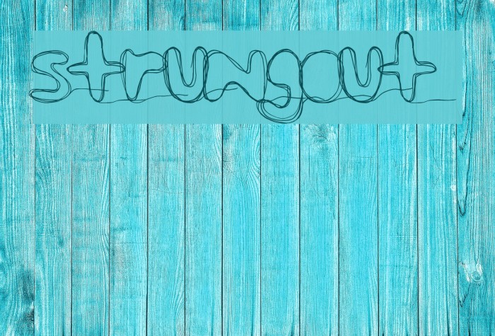 strungout Font examples