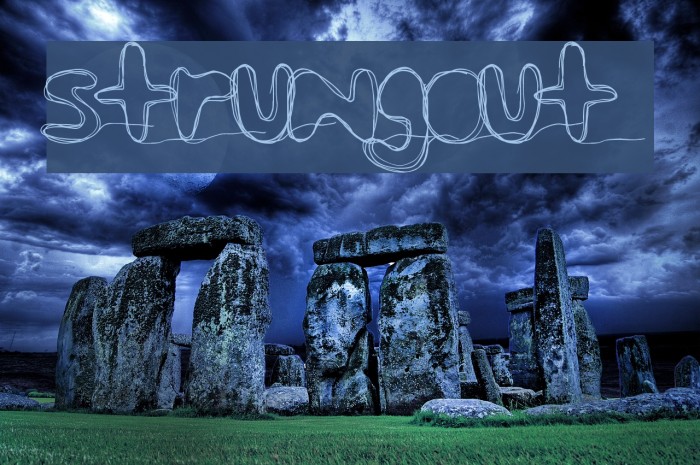 strungout Font examples