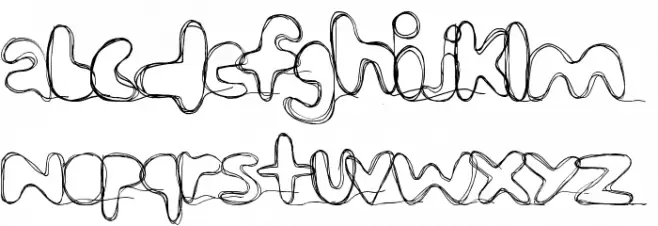 strungout 字体 小写