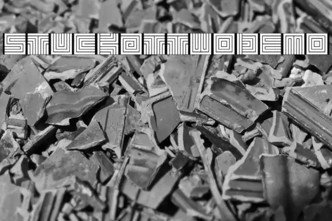 stuckattwo_demo1 Font examples