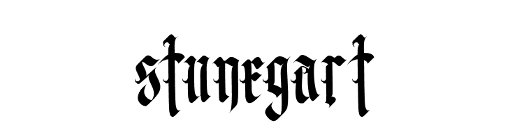 stunegart  Frei Schriftart Herunterladen