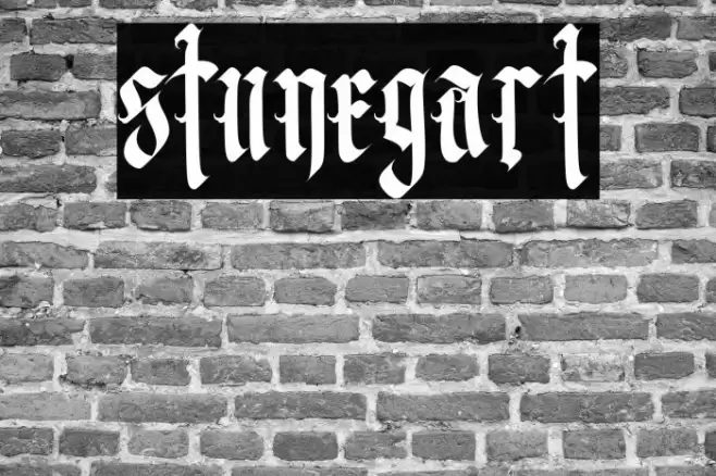 stunegart Font examples
