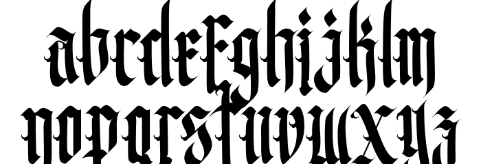 stunegart Font LOWERCASE