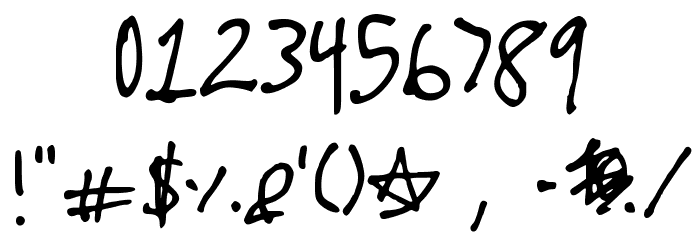 stutzman Font OTHER CHARS