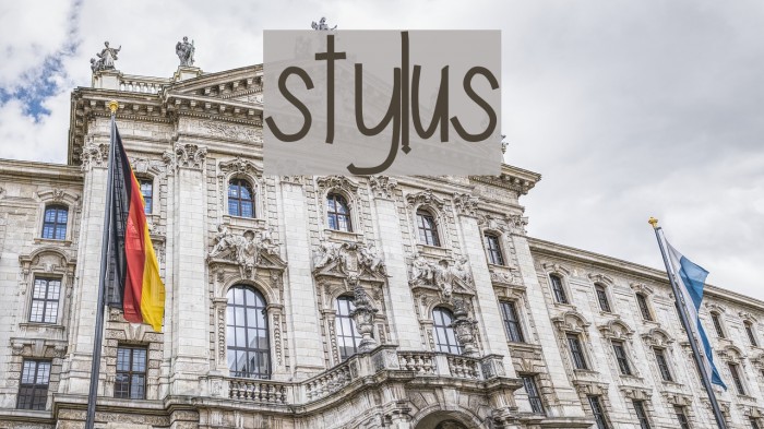 stylus Font examples