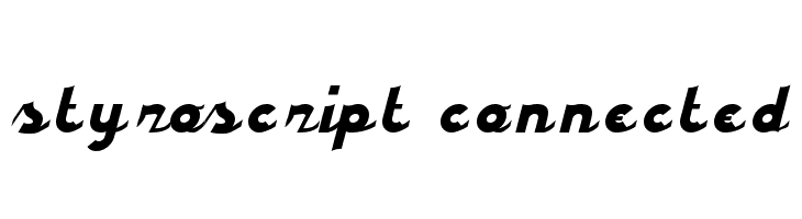 styroscript connected  免费字体下载