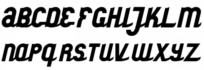 styroscript connected Schriftart Groß