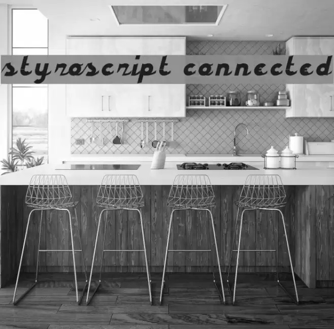 styroscript connected Font examples