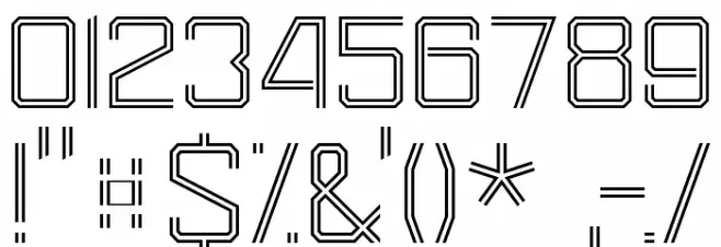 SU-30SM 300 Font OTHER CHARS