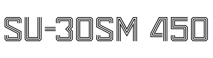 SU-30SM 450  font caratteri gratis