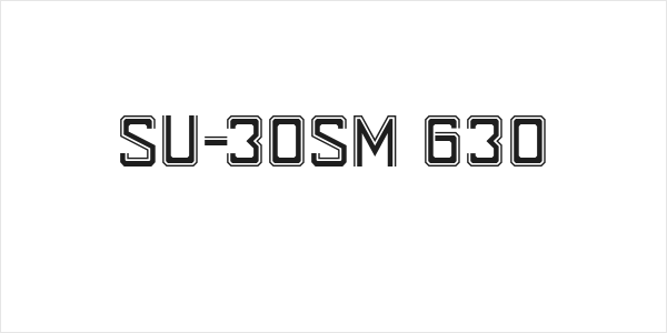 SU-30SM 630 Logo
