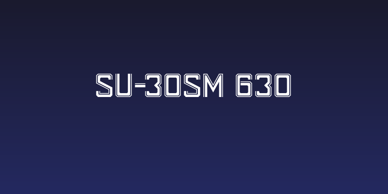 SU-30SM 630 Social Header