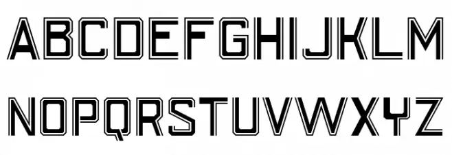 SU-30SM 630 Font LOWERCASE