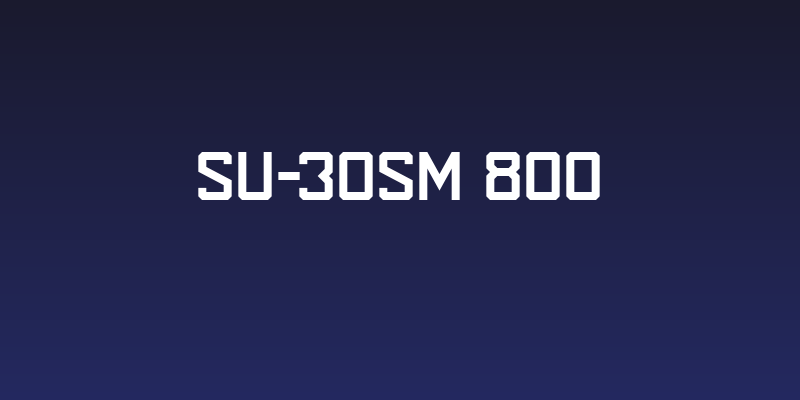 SU-30SM 800 Social Header