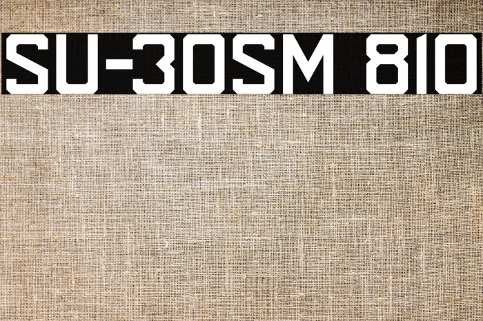 SU-30SM 810 Example 3