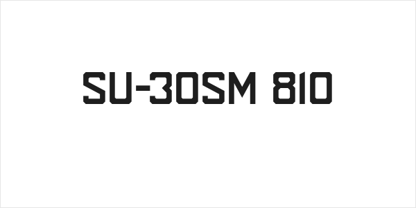 SU-30SM 810 Logo