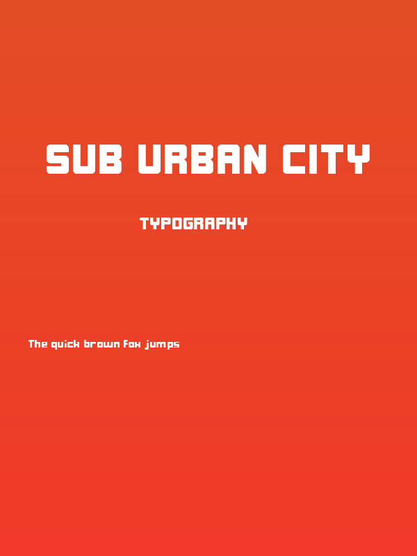 SUB URBAN City Poster
