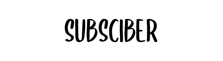 SUBSCIBER Font