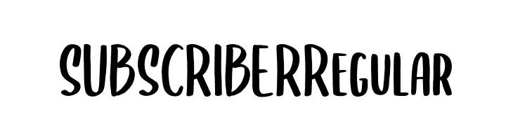SUBSCRIBER Regular  フリーフォントのダウンロード