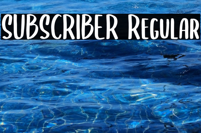 SUBSCRIBER Regular Example 2